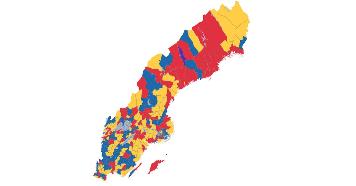 Kart Sverige Kommuner